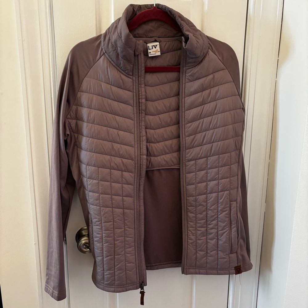 LIV Women's Lightweight Puffer Jacket - Lilac size M